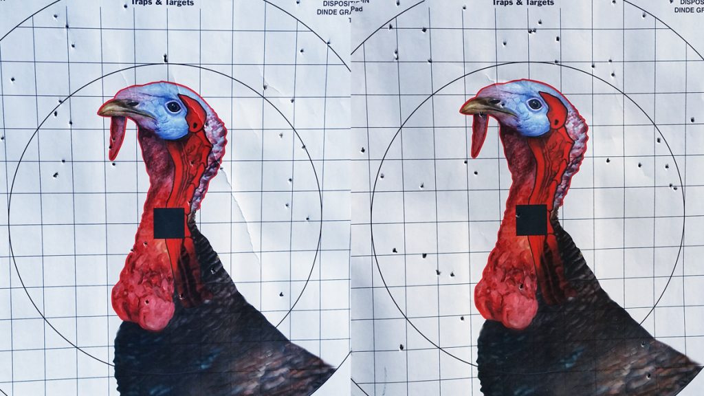 Turkey Pattern produced by a Carlson's BlackMaxx Extended Range Choke Tube