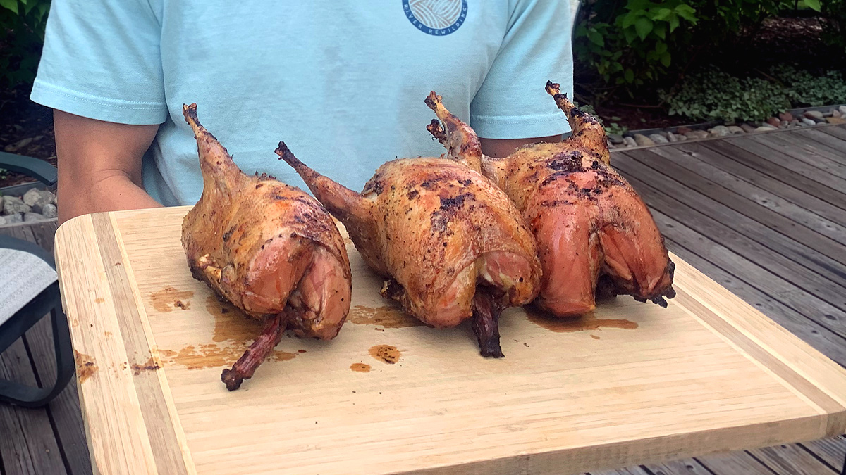 Grilled Grouse Ready To Eat