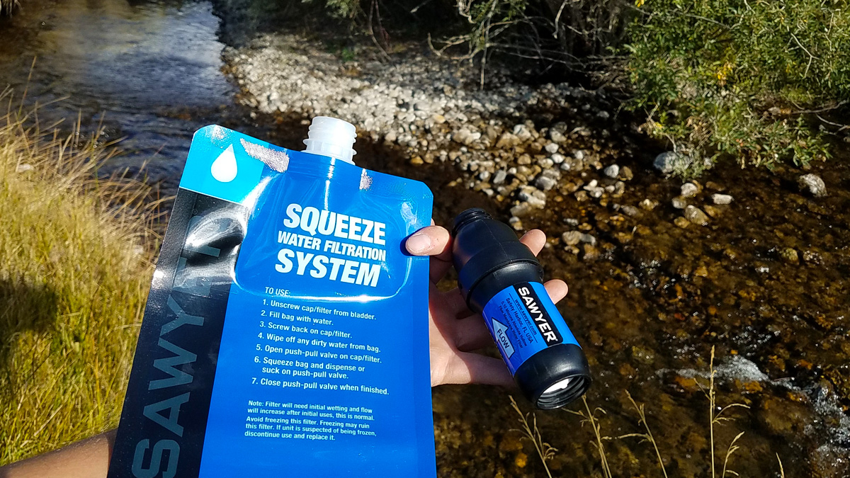 Sawyer Squeeze Filter and Squeeze Bag