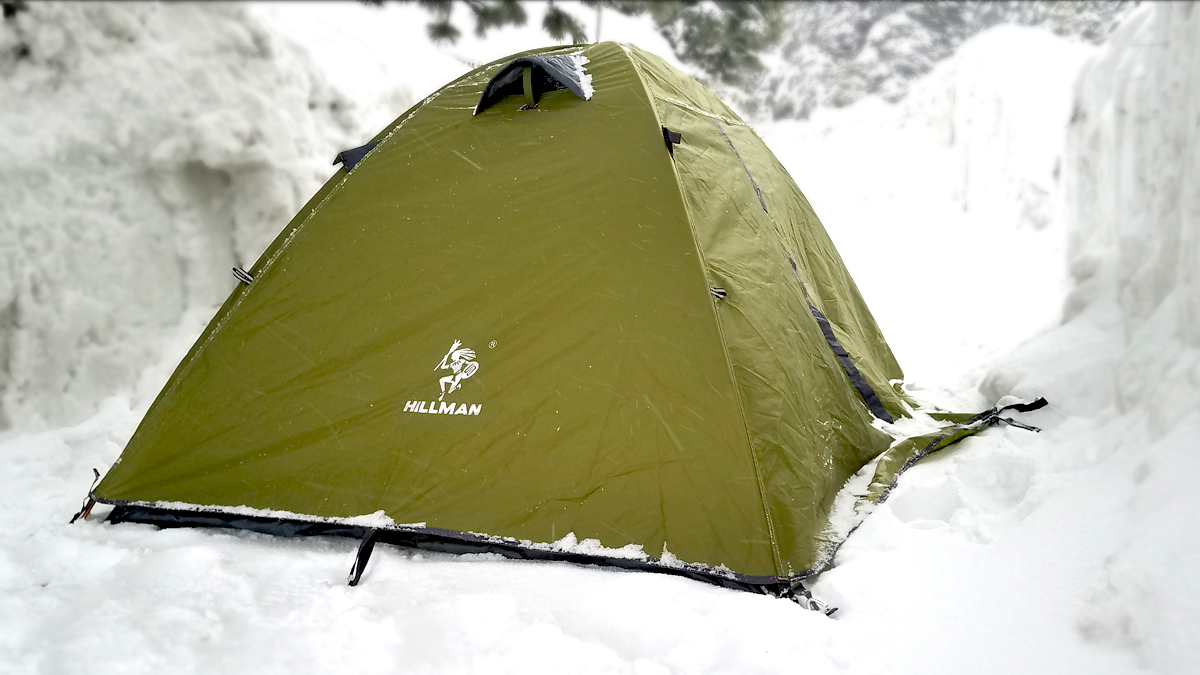 Hillman 2 Person Tent In The Snow